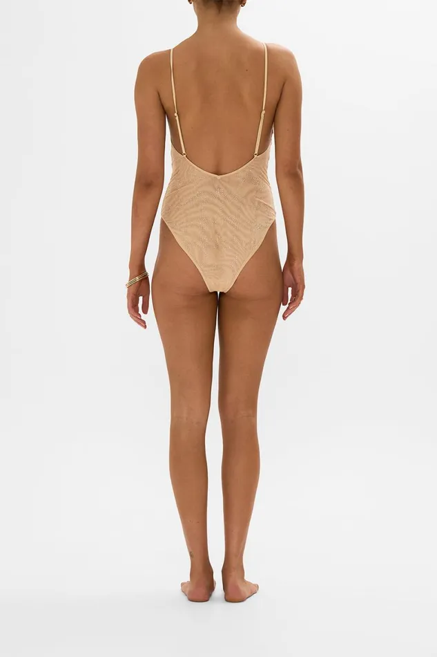 MESH TRI BODYSUIT SOLID NUDE Solid Nude Womens Camilla Bras and Underwear