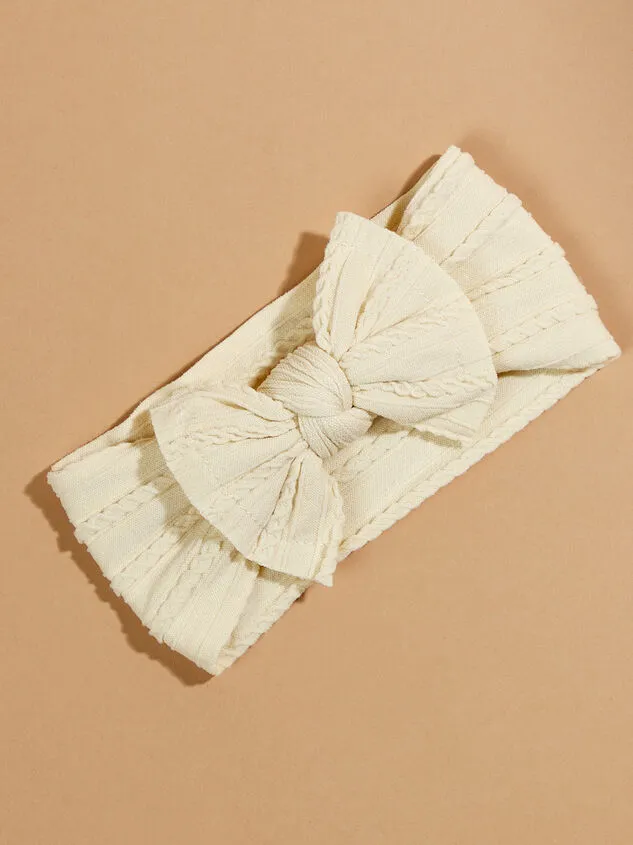 Mia Braided Bow Headband Ivory GirlBoy Altar039d State Headwear