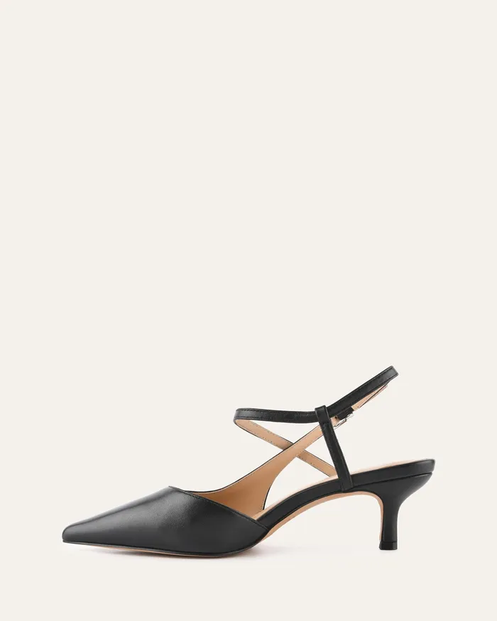 MID HEELS Ricki mid heels black leather jomercer Women MID HEELS Ricki mid heels black leather jomercer Women