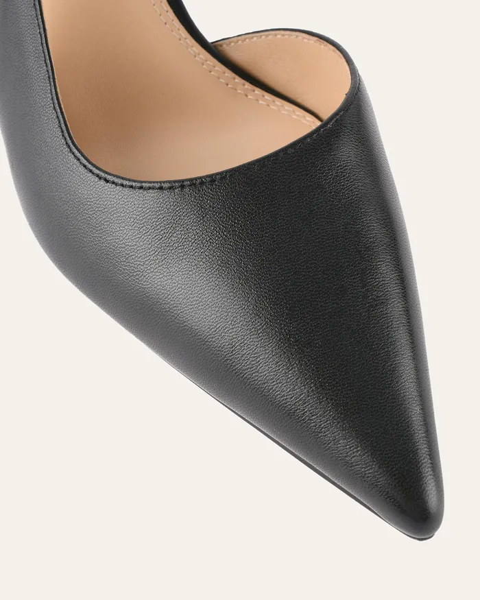 MID HEELS Ricki mid heels black leather jomercer Women MID HEELS Ricki mid heels black leather jomercer Women
