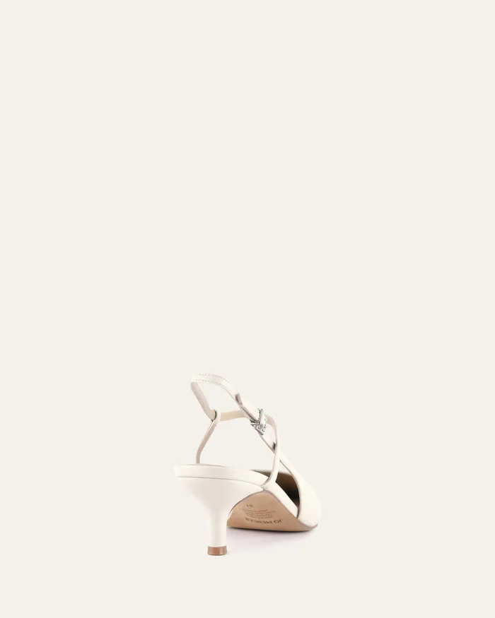 MID HEELS Ricki mid heels off white leather jomercer Women MID HEELS Ricki mid heels off white leather jomercer Women