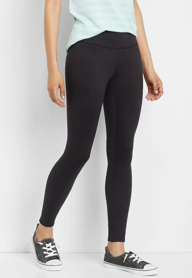Mid Rise Black 78 Luxe Legging Women Maurices Bottoms