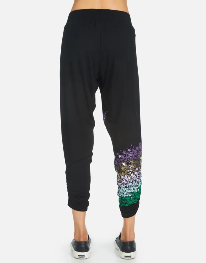 Mimi Star Confetti Black Women Lauren Moshi Crop Sweatpants