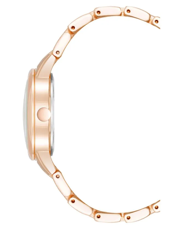 Mini Boyfriend Watch Rose Gold Women Nine West Straps Mini Boyfriend Watch Rose Gold Women Nine West Straps