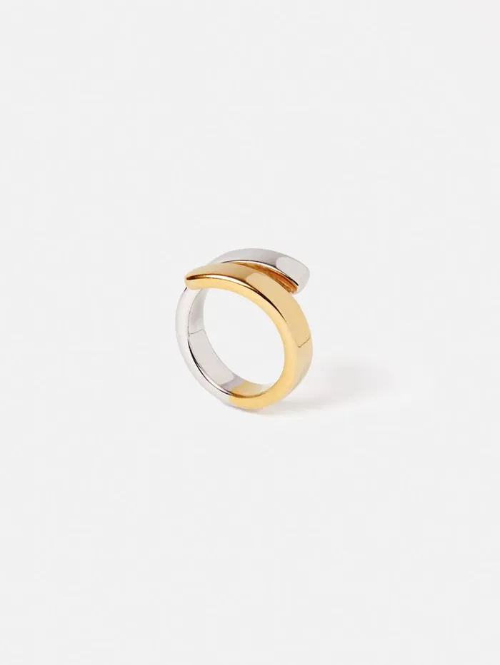 Mixed Metal Wrap Ring Multi Women Jigsaw Party