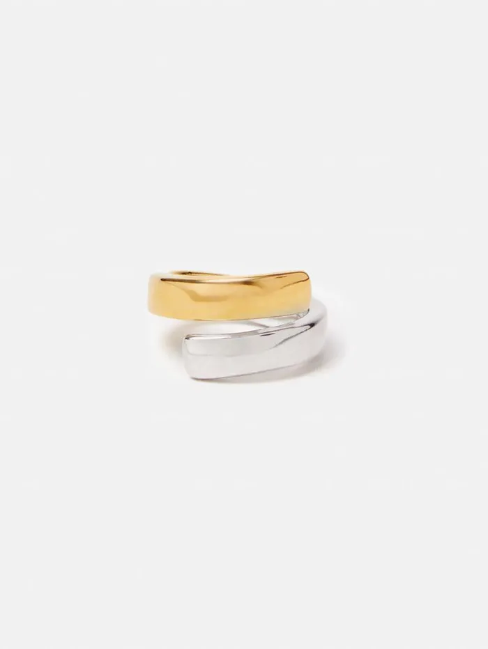 Mixed Metal Wrap Ring Multi Women Jigsaw Party