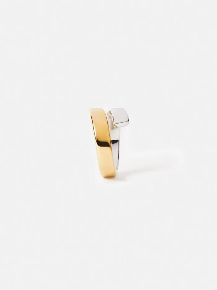 Mixed Metal Wrap Ring Multi Women Jigsaw Party