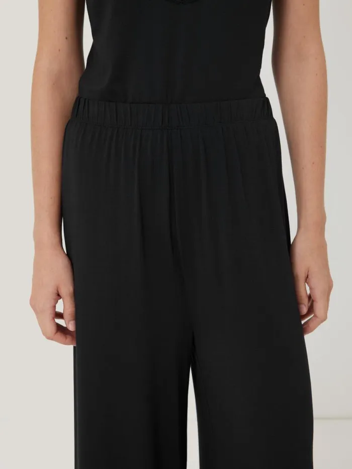 Modal Lace Pyjama Trouser Black Women Jigsaw Pyjamas and Loungewear