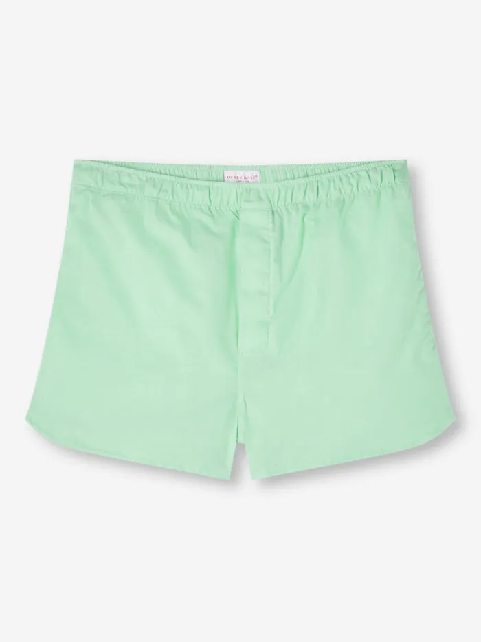 Modern Fit Boxer Shorts Men Derek Rose Modern Fit Boxers Amalfi Cotton Batiste Mint