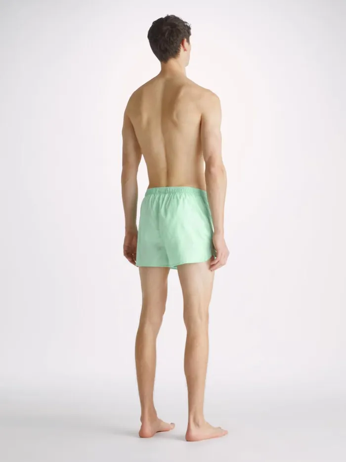 Modern Fit Boxer Shorts Men Derek Rose Modern Fit Boxers Amalfi Cotton Batiste Mint