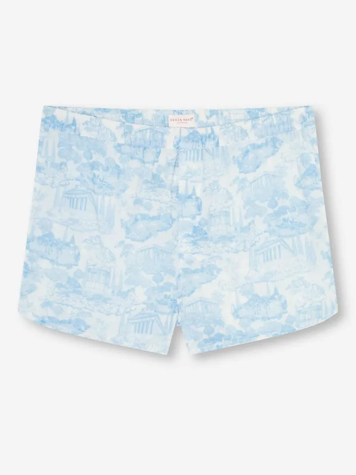 Modern Fit Boxer Shorts Men Derek Rose Modern Fit Boxers Ledbury 77 Cotton Batiste White
