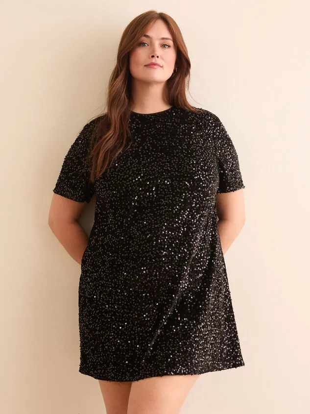 Mollie Sequin Mini Dress Black Women Altar039d State Dresses