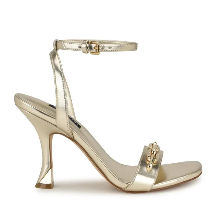 Neela Ankle Strap Sandals Platino Women Nine West Sandals