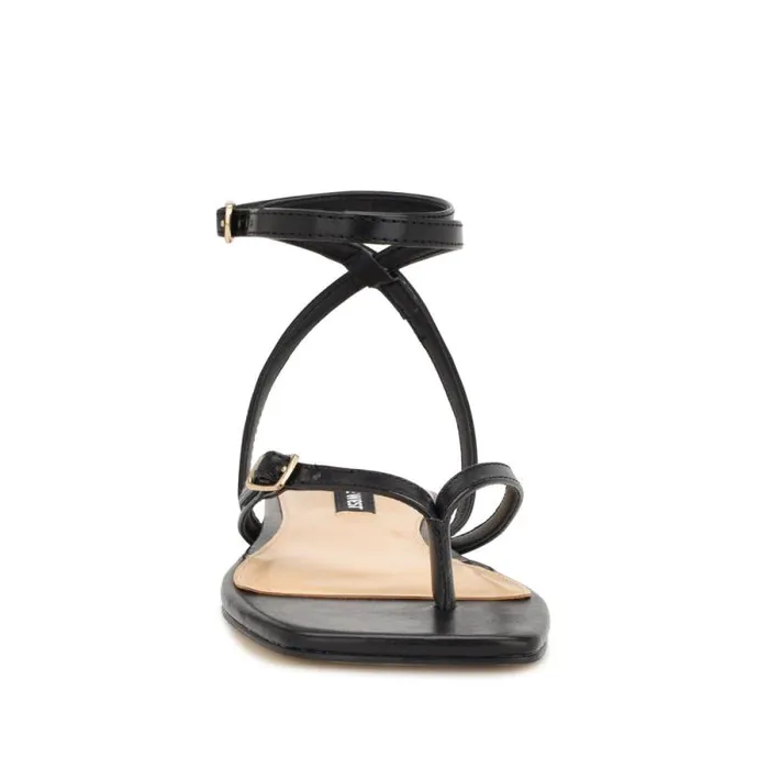 Nelson Ankle Wrap Flat Sandals Black Women Nine West Sandals Nelson Ankle Wrap Flat Sandals Black Women Nine West Sandals
