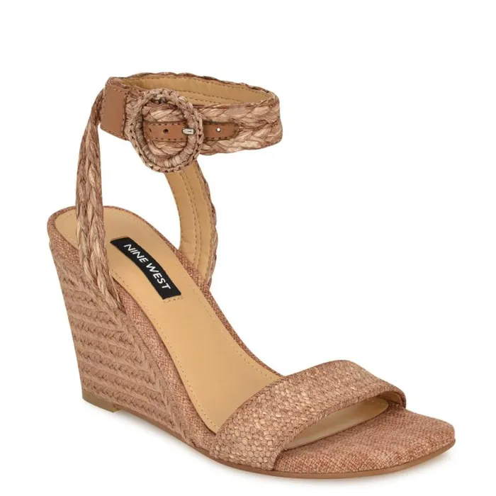 Nerisa Espadrille Wedge Sandals Brown Women Nine West Sandals Nerisa Espadrille Wedge Sandals Brown Women Nine West Sandals
