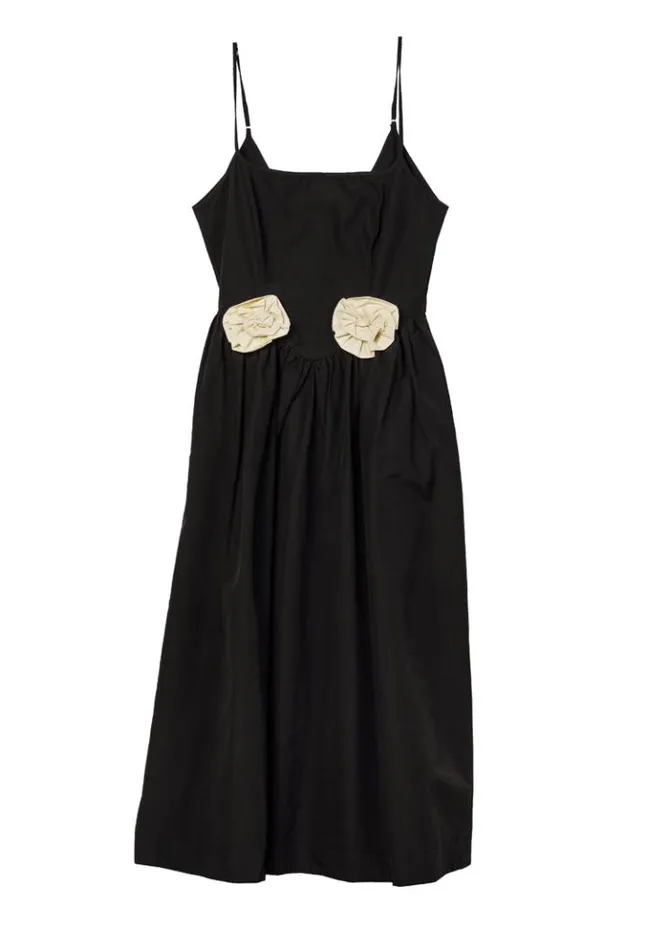 Neroni Dress Black Rosette Women Ciao Lucia Evening Dresses