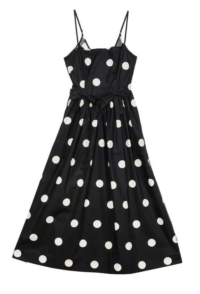 Neroni Dress Polka Dot With Bows Women Ciao Lucia Long Dresses