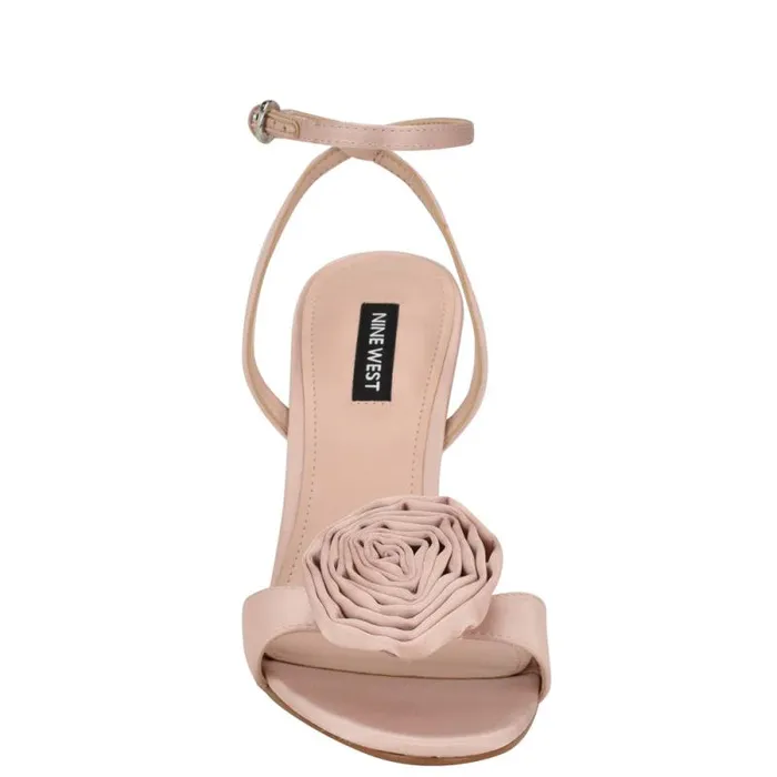 Neve Rosette Ankle Strap Sandals Light Pink Women Nine West Sandals Neve Rosette Ankle Strap Sandals Light Pink Women Nine West Sandals