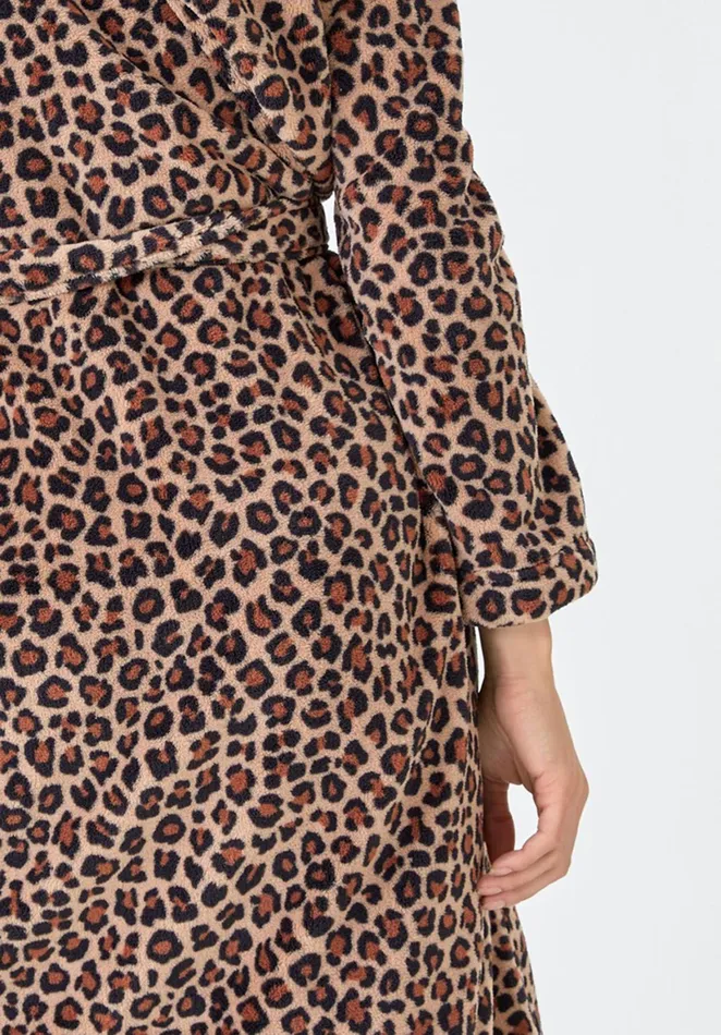 Nightwear Women Hush Hooded Dressing Gown True Leopard