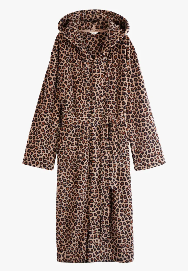 Nightwear Women Hush Hooded Dressing Gown True Leopard