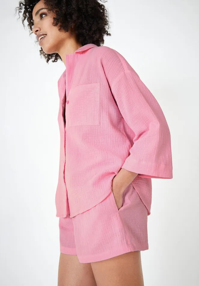 Nightwear Women Hush Lowen Cotton Pyjamas Summer Pink