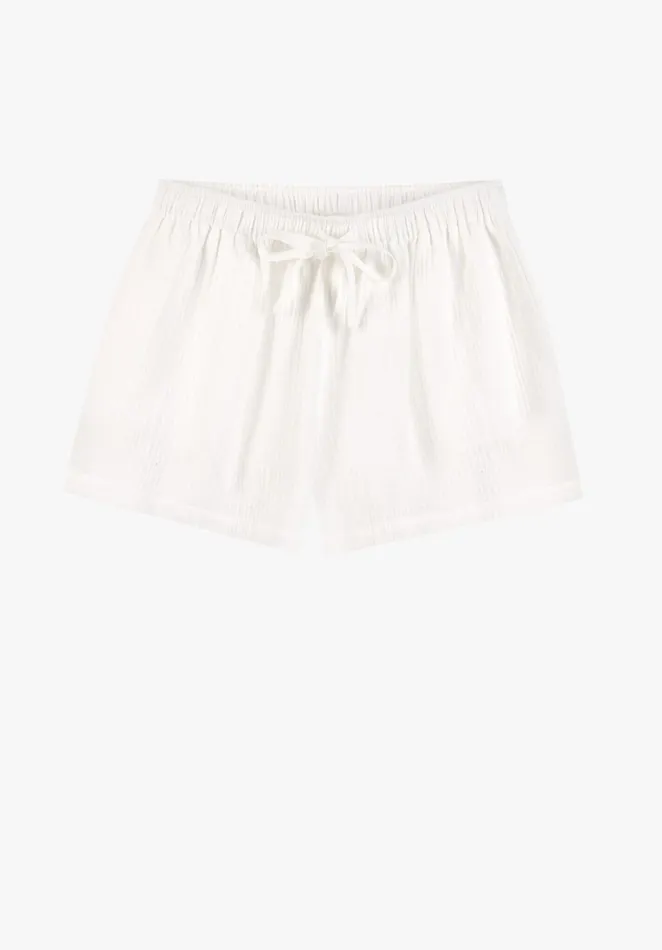 Nightwear Women Hush Mazie Cotton Pyjama Shorts White