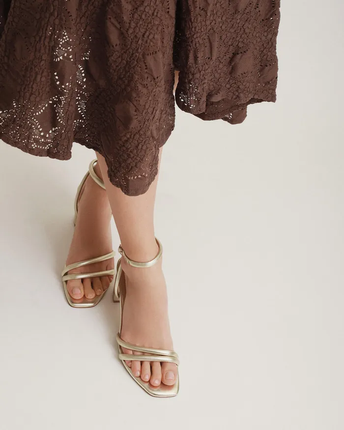 Nino high heel sandals soft gold leather HIGH SANDALS jomercer Women Nino high heel sandals soft gold leather HIGH SANDALS jomercer Women