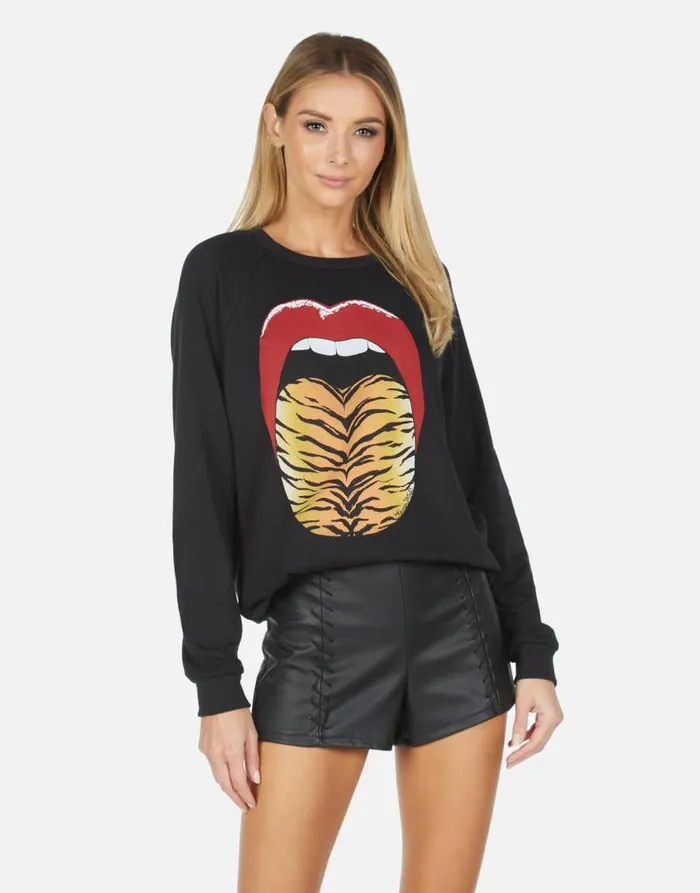 Noleta X Tiger Tongue Black Women Lauren Moshi Long Sleeve