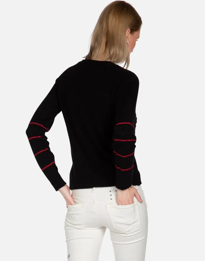 North Kiss Lip Black Women Lauren Moshi Sweaters and Knits