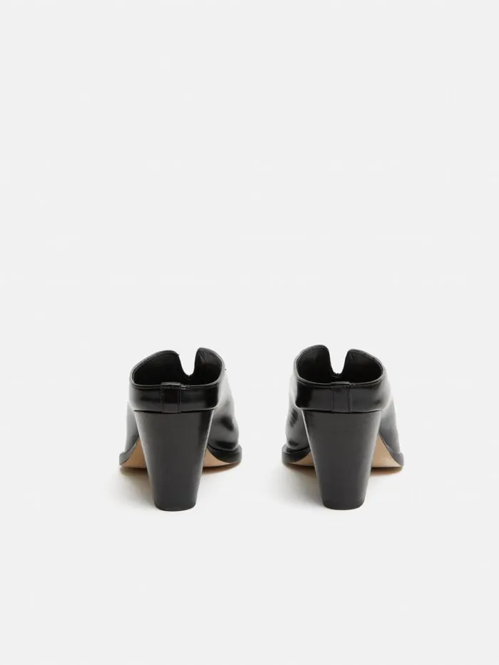 Oakley Heeled Mule Black Women Jigsaw Leather