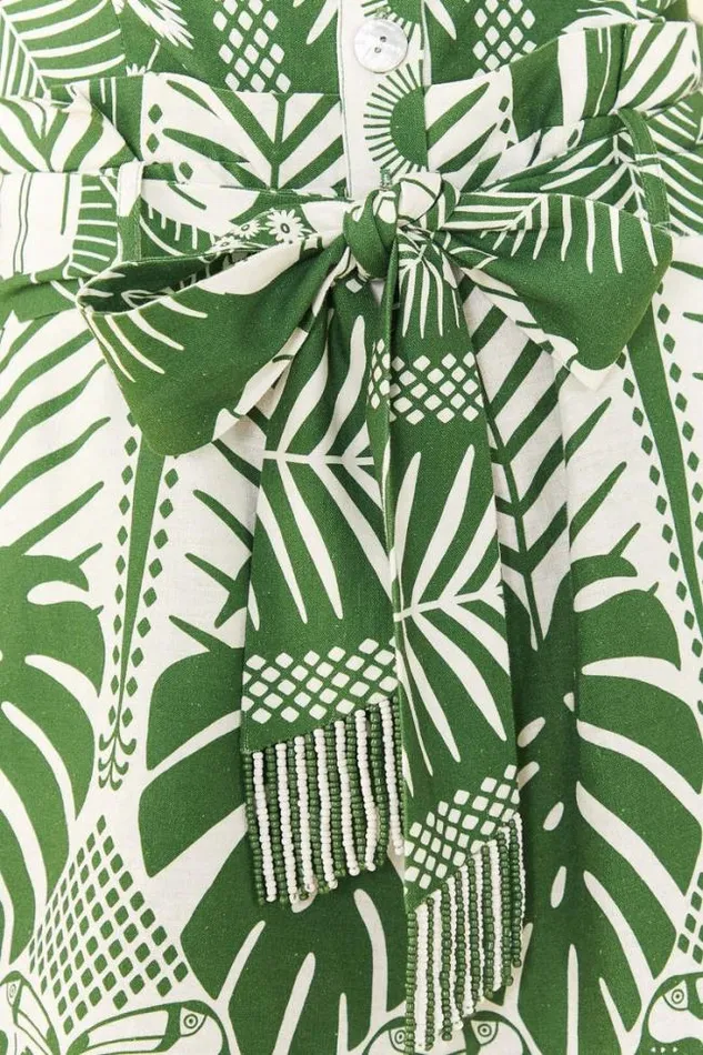 OffWhite Macaw Elegance Romper Women FARM Rio Rompers