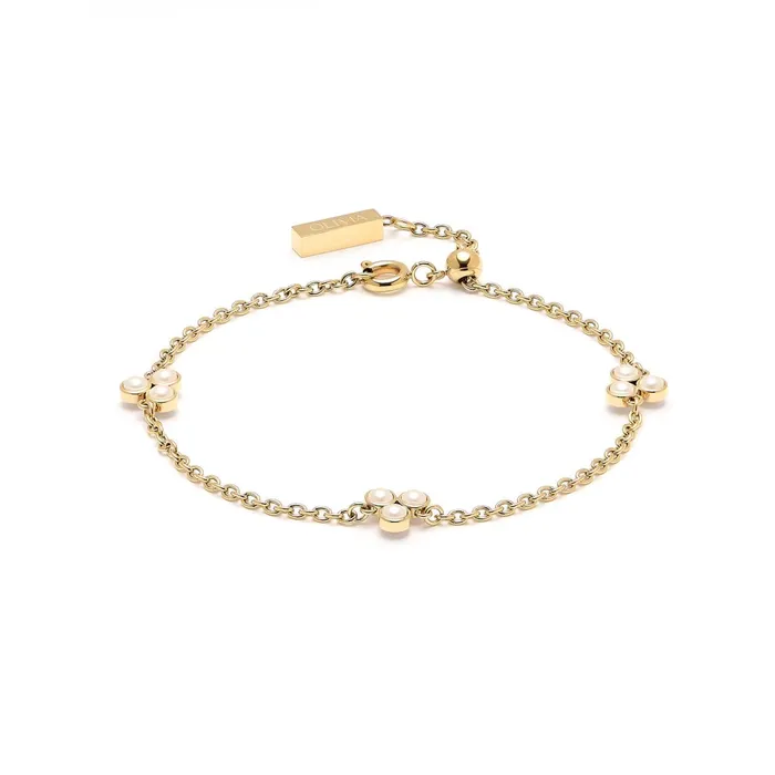 Olivia Burton Bracelets Women Pearl Cluster Gold Bracelet