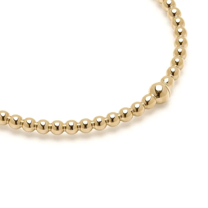Olivia Burton Bracelets Women Vintage Bead Gold Hinged Bracelet
