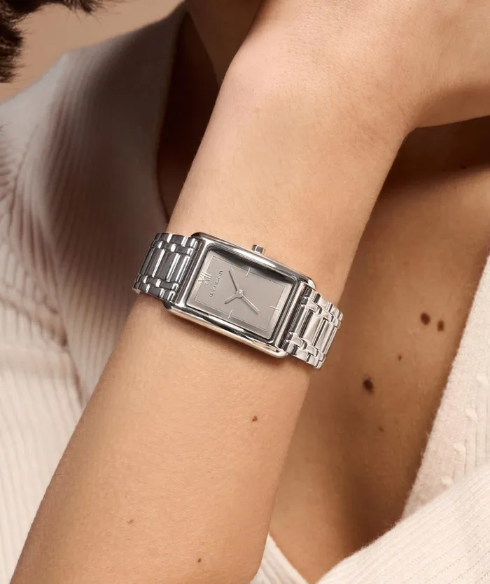 Olivia Burton Classic Watches Women 23mm Grove Dove Grey and Silver Bracelet Watch