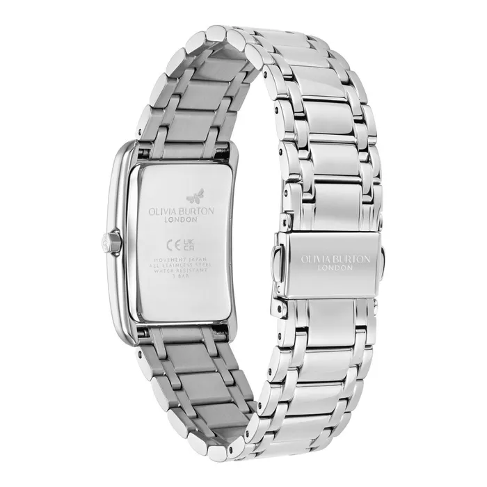 Olivia Burton Classic Watches Women 23mm Grove Dove Grey and Silver Bracelet Watch
