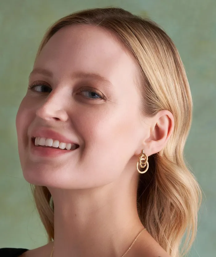 Olivia Burton Earrings Women Encircle Gold Plated Earrings