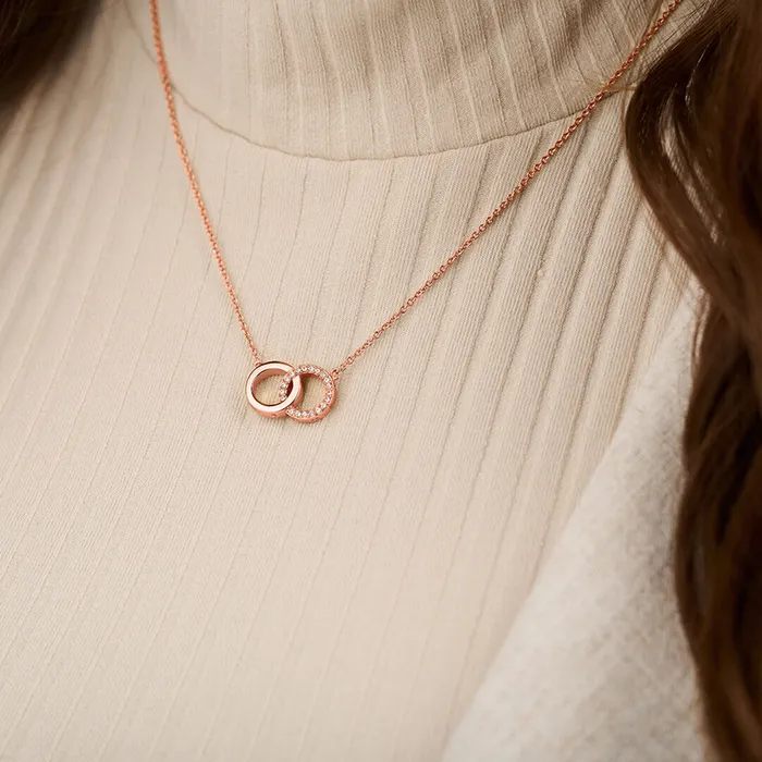 Olivia Burton Necklaces Women Rose Gold Interlink Necklace
