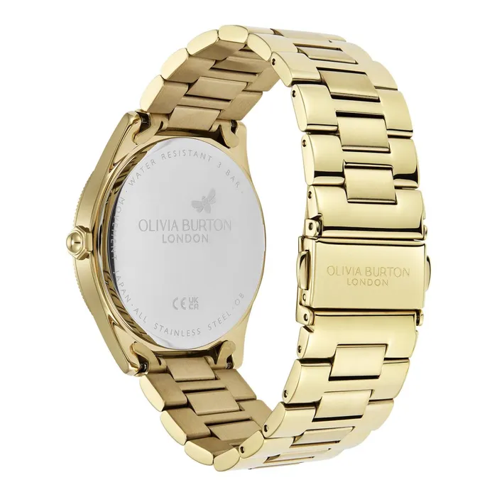 Olivia Burton Sports Luxe Watches Women 38mm Radiate Forest Green and Gold Bracelet Watch