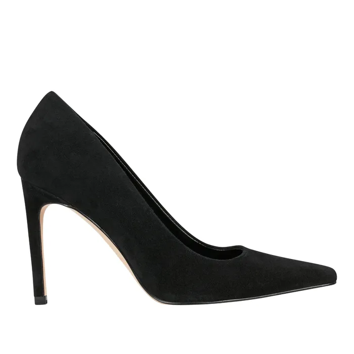 Olivy Pump Black Suede Women Heels and Pumps Marc Fisher