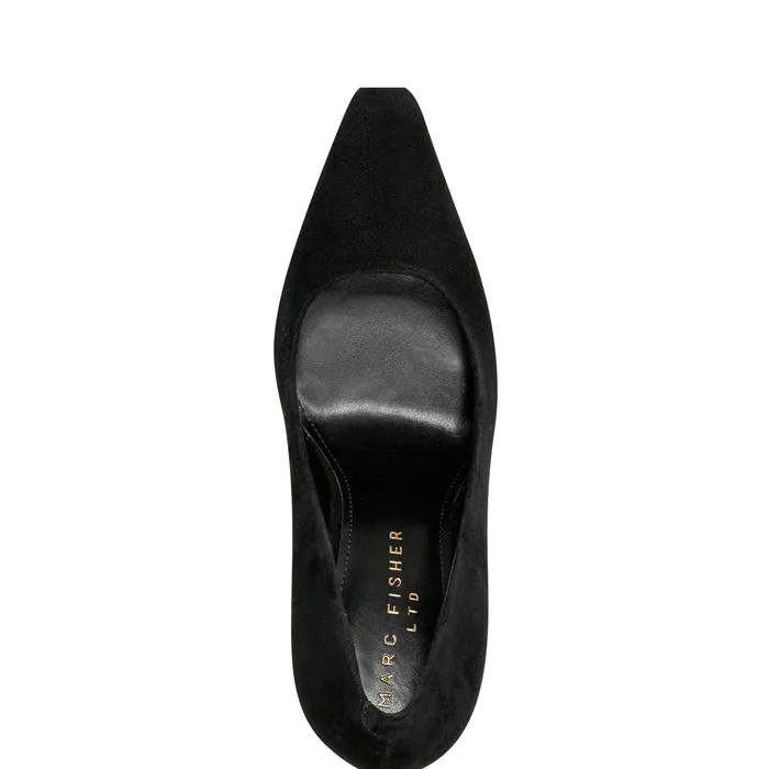 Olivy Pump Black Suede Women Heels and Pumps Marc Fisher