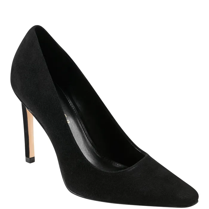 Olivy Pump Black Suede Women Heels and Pumps Marc Fisher