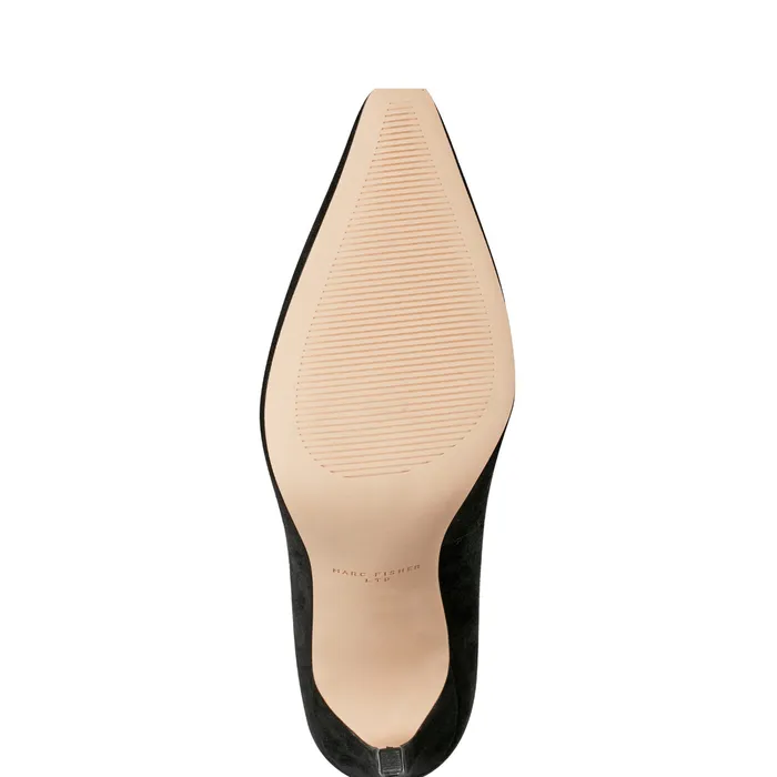 Olivy Pump Black Suede Women Heels and Pumps Marc Fisher