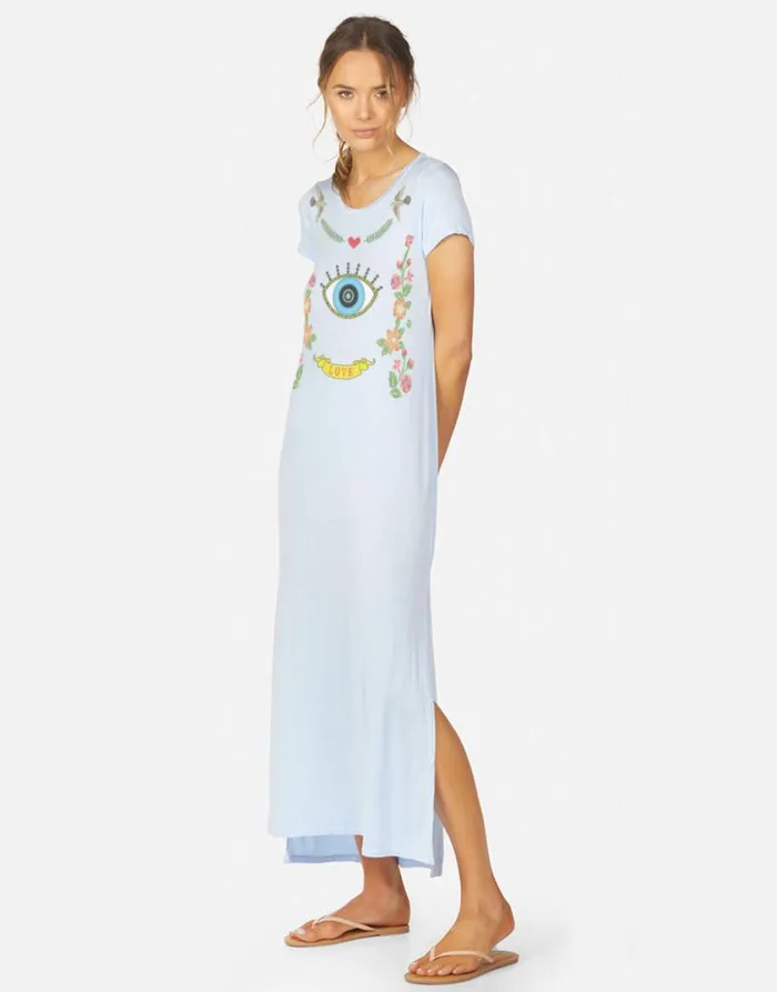 Omega X Floral Eye Love Cornflower Blue Women Lauren Moshi Dresses
