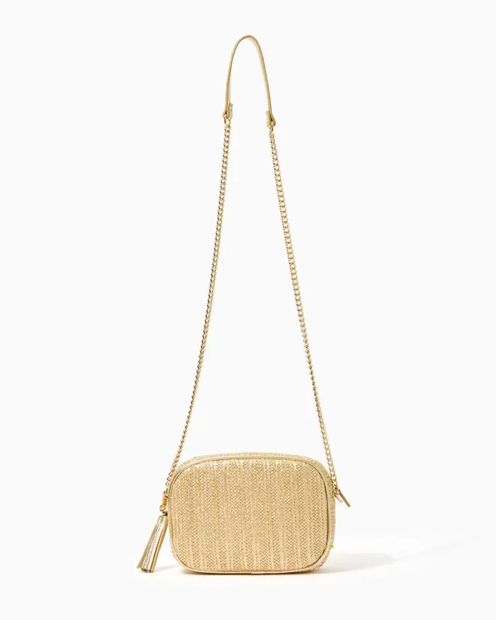 One Size Fits All Gifts Home and GiftsWomen Lilly Pulitzer Ellis Crossbody Bag Gold Metallic One Size Fits All Gifts Home and GiftsWomen Lilly Pulitzer Ellis Crossbody Bag Gold Metallic