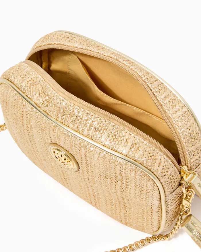 One Size Fits All Gifts Home and GiftsWomen Lilly Pulitzer Ellis Crossbody Bag Gold Metallic One Size Fits All Gifts Home and GiftsWomen Lilly Pulitzer Ellis Crossbody Bag Gold Metallic