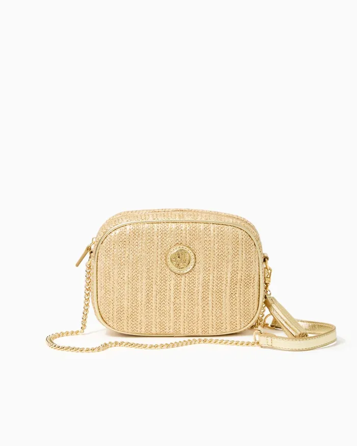 One Size Fits All Gifts Home and GiftsWomen Lilly Pulitzer Ellis Crossbody Bag Gold Metallic One Size Fits All Gifts Home and GiftsWomen Lilly Pulitzer Ellis Crossbody Bag Gold Metallic