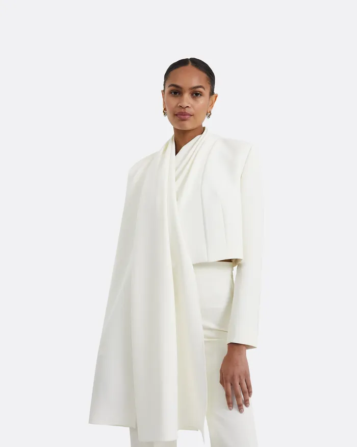 Ooly Ivory jacket Ivory Capes and Harnesses Safiyaa Women