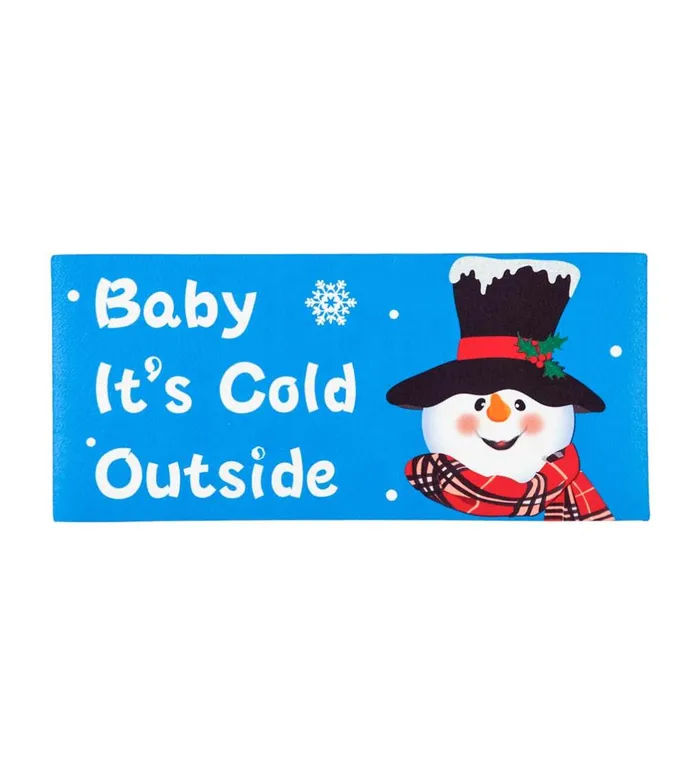 Outdoor Living Baby It039S Cold Outside Snowman Sassafras Switch Mat Plow and Hearth Doormats and Boot Trays Outdoor Living Baby It039S Cold Outside Snowman Sassafras Switch Mat Plow and Hearth Doormats and Boot Trays