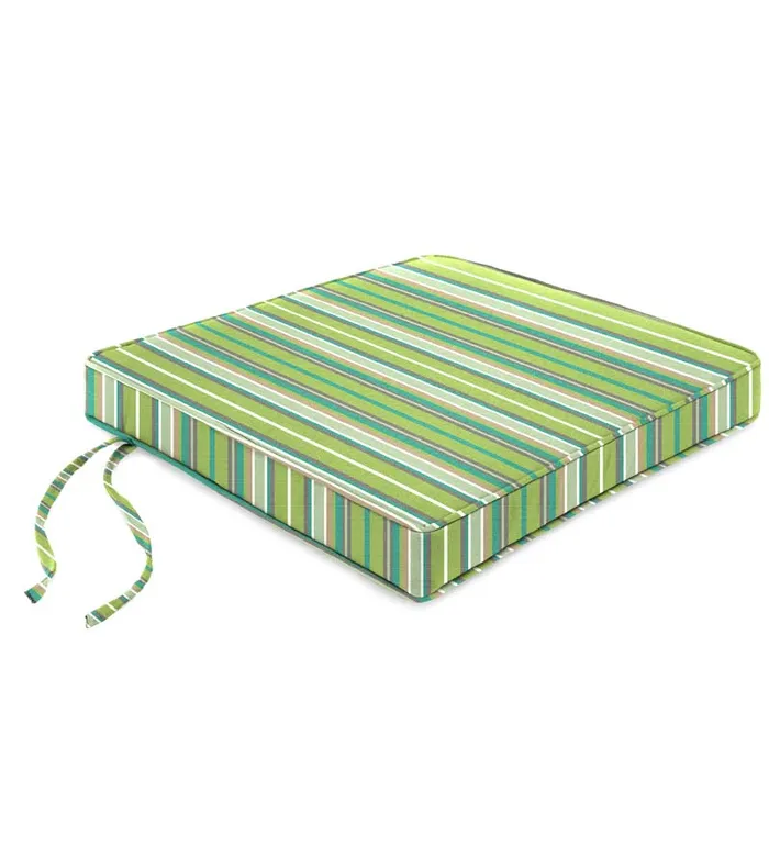 Outdoor Living Deluxe Sunbrella Square Cushion With Ties 16034 X 16034 X 3034 8211 Bandana Plow and Hearth Outdoor Furniture Cushions