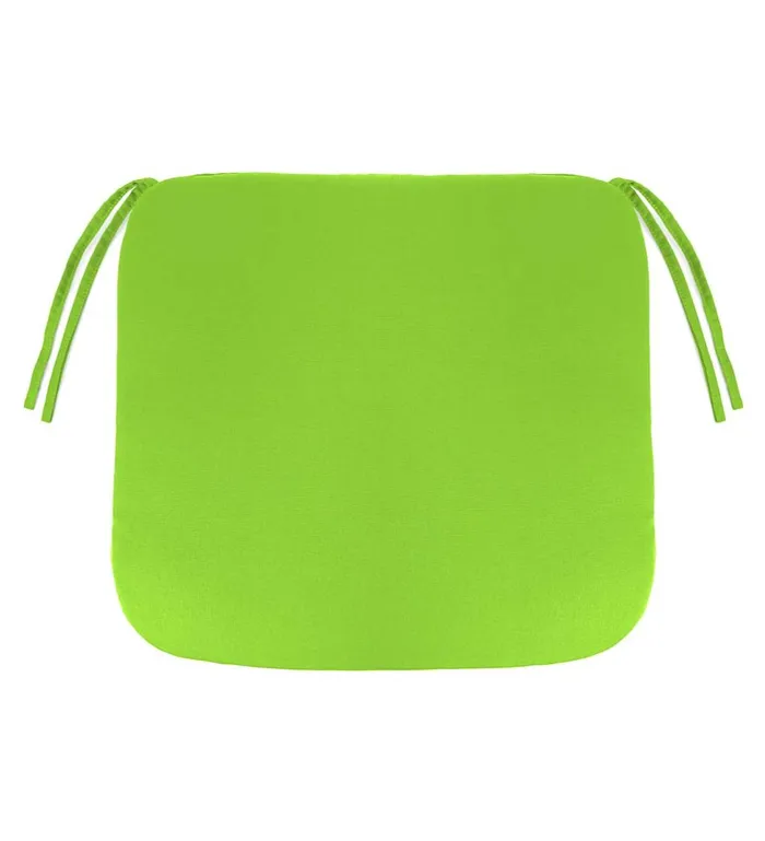 Outdoor Living Polyester Classic Chair Cushion With Ties 19034 X 19034 X 3034 8211 Forest Green Plow and Hearth Outdoor Furniture Cushions